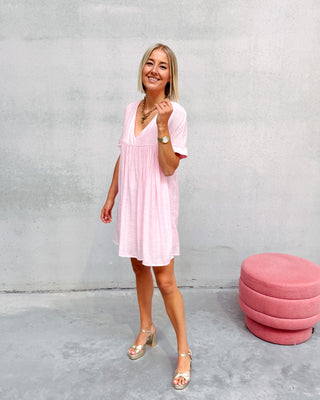 YENTL PINK SHORT DRESS