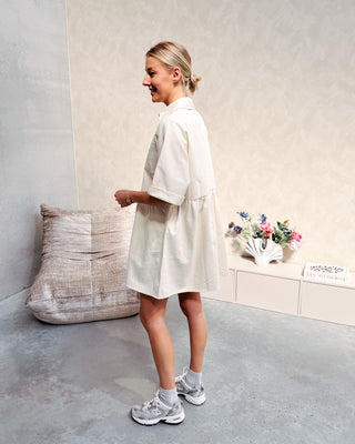 POPPY DRESS - CREAM - By Lenz