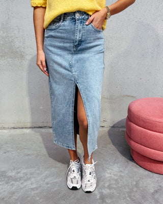 MADDISON MIDI DENIM SKIRT - By Lenz