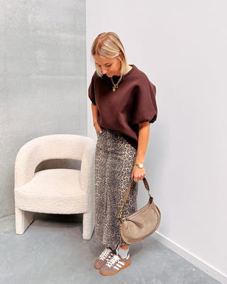 FELINE LEOPARD MAXI SKIRT - By Lenz