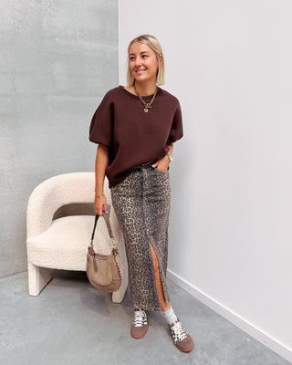 FELINE LEOPARD MAXI SKIRT - By Lenz
