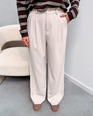 TAILORED PANT - BEIGE - By Lenz