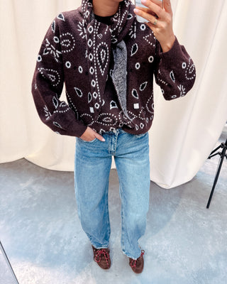 AUTUMN PAISLEY KNIT - CHOCOLAT