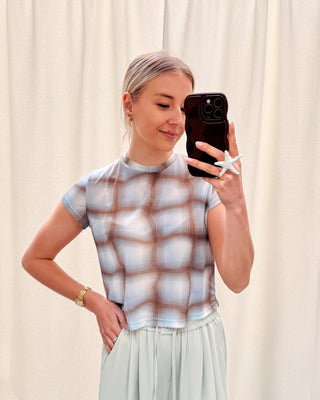 JENTE PASTEL MESH TOP - By Lenz