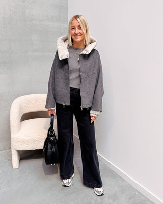 ADELE JACKET - GREY - By Lenz