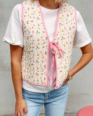 KIKI CUTE FLOWERS GILET - By Lenz