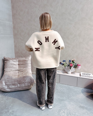 MOMMY SWEATER - BEIGE/BROWN - By Lenz