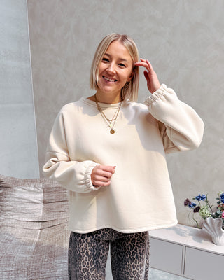 MOMMY SWEATER - BEIGE/BROWN - By Lenz