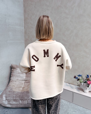 MOMMY SWEATER - BEIGE/BROWN - By Lenz