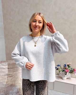 MOMMY SWEATER - GREY/RED - By Lenz