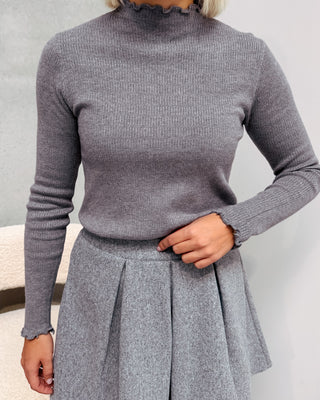 CUTEST SOFT BASIC KNIT - GREY - By Lenz