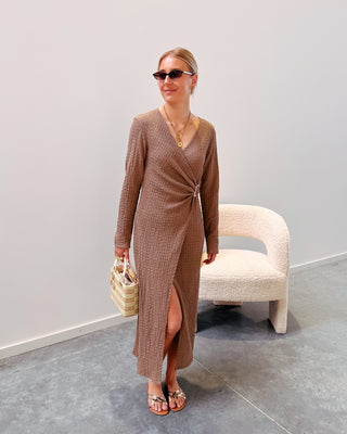 GOLD BUCKLE STATEMENT DRESS - By Lenz