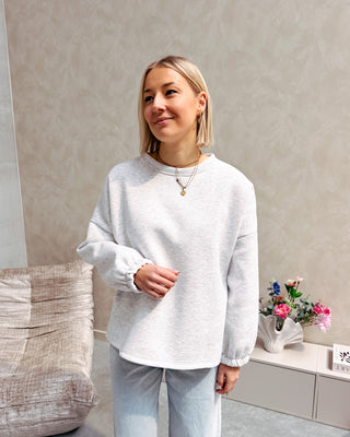 MOMMY SWEATER - GREY/PINK - By Lenz