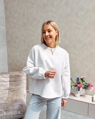 MOMMY SWEATER - GREY/PINK - By Lenz