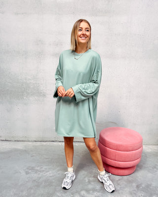 SAAR SHIRT DRESS - MINT - By Lenz