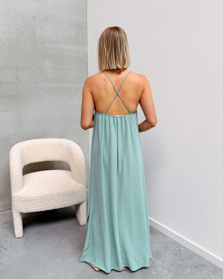 SUZANNE MINT STRAP DRESS - By Lenz