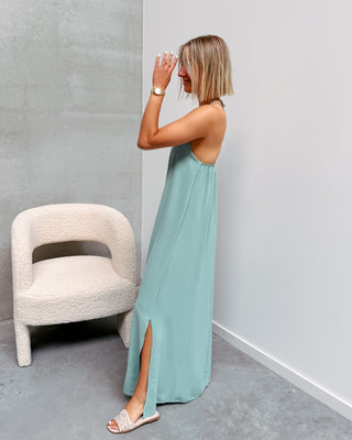 SUZANNE MINT STRAP DRESS - By Lenz