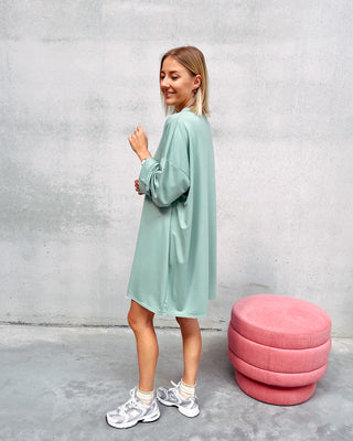 SAAR SHIRT DRESS - MINT - By Lenz