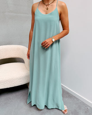SUZANNE MINT STRAP DRESS - By Lenz