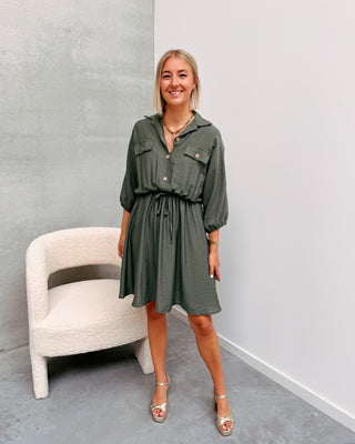 ELOISE DRESS - KHAKI