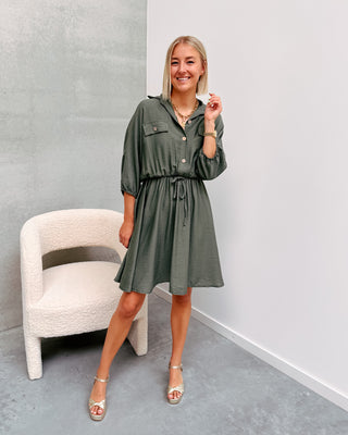 ELOISE DRESS - KHAKI