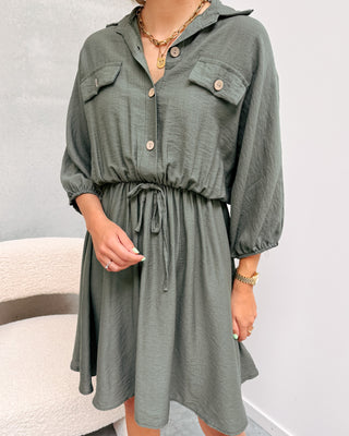 ELOISE DRESS - KHAKI