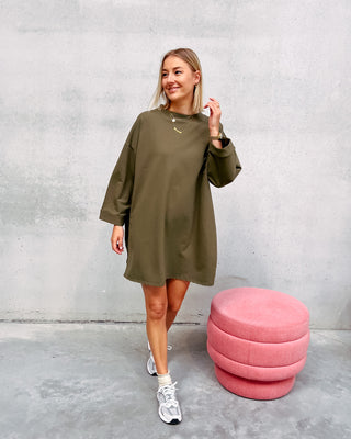 SAAR SHIRT DRESS - KAKI - By Lenz