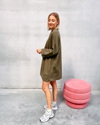 SAAR SHIRT DRESS - KAKI - By Lenz