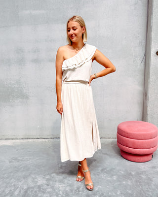 THE LINEN CREAM SKIRT - By Lenz