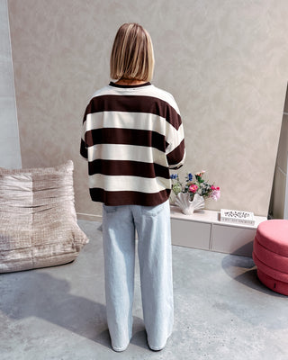 CRÈME BRÛLÉE STRIPE SWEATER - By Lenz