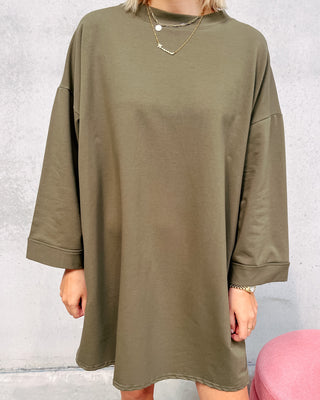 SAAR SHIRT DRESS - KAKI - By Lenz