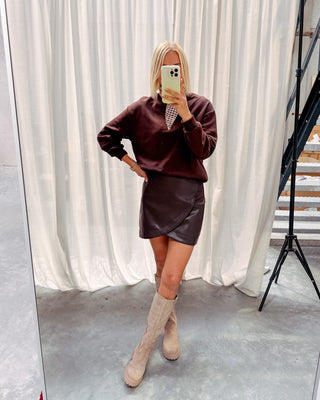 MILLIE SWEATER - BROWN - By Lenz