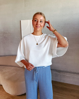 SASCHA SWEAT TEE - WHITE
