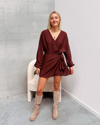 RUBY PLAYSUIT - BROWN - By Lenz