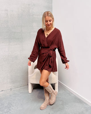 RUBY PLAYSUIT - BROWN - By Lenz