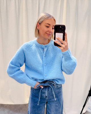 BRIGITTE CARDIGAN - LIGHT BLUE - By Lenz