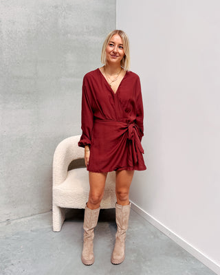 RUBY PLAYSUIT - RUST RED - By Lenz