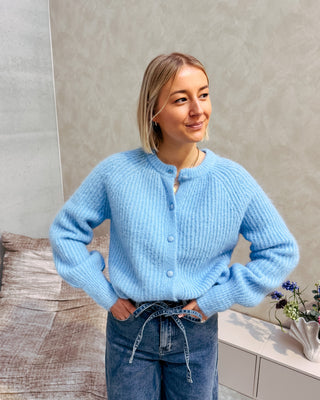 BRIGITTE CARDIGAN - LIGHT BLUE - By Lenz