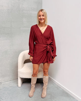 RUBY PLAYSUIT - RUST RED - By Lenz