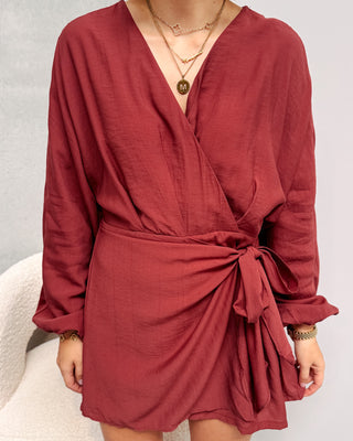 RUBY PLAYSUIT - RUST RED - By Lenz