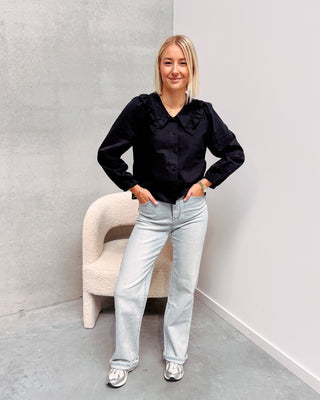 MATHILDA BLOUSE - BLACK - By Lenz