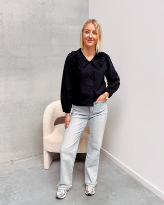 MATHILDA BLOUSE - BLACK - By Lenz