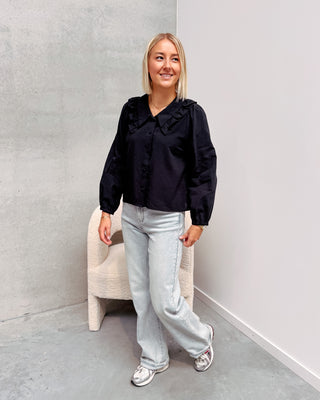 MATHILDA BLOUSE - BLACK - By Lenz