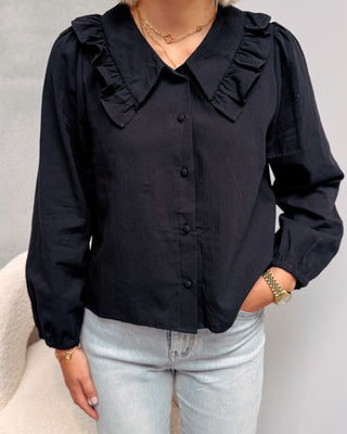 MATHILDA BLOUSE - BLACK - By Lenz
