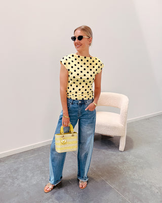 LINE UP BALLOON JEANS - BLUE - By Lenz