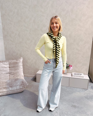 AYLA SCARF - YELLOW/KAKI - By Lenz