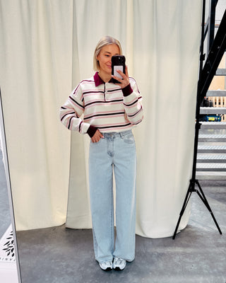 LUNÉ MAE KNIT - CREAM/ROSE - By Lenz