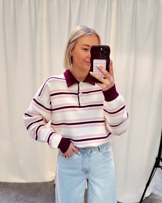 LUNÉ MAE KNIT - CREAM/ROSE - By Lenz