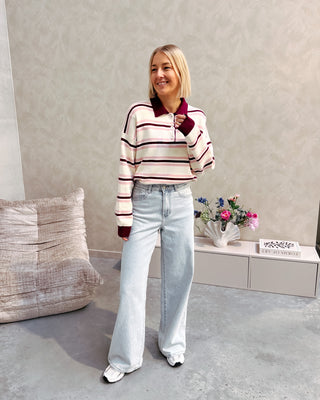 LUNÉ MAE KNIT - CREAM/ROSE - By Lenz