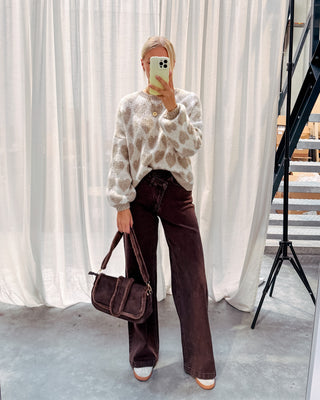 ACE DENIM JEANS - BROWN - By Lenz